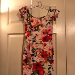 Floral off the shoulder dress